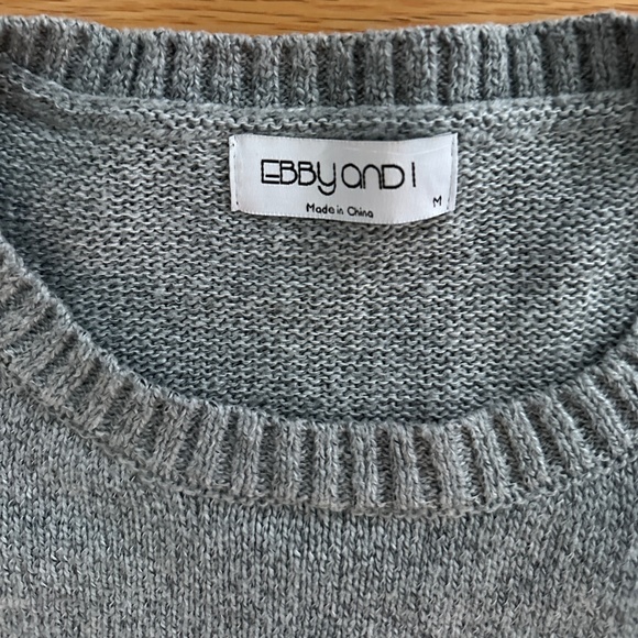 Ebby & I NWOT Double Stripe Sweater (M) - Picture 6 of 8